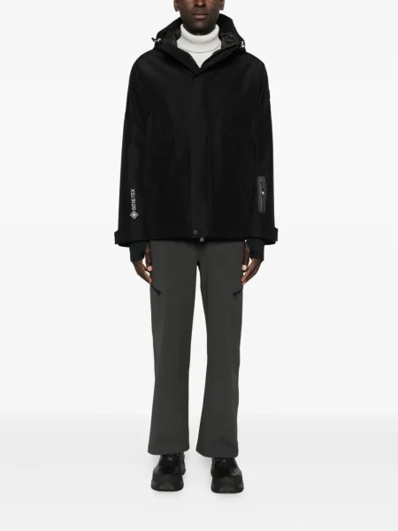 Geacă Moncler Grenoble cu glugă negru