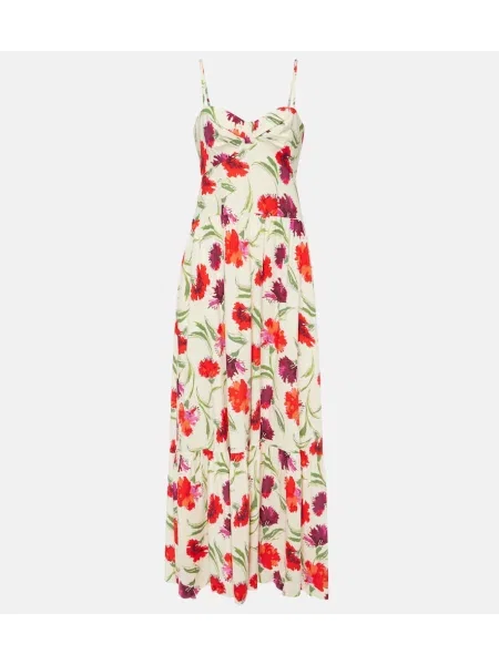 Rochie maxi Diane Von Furstenberg cu model floral de costum