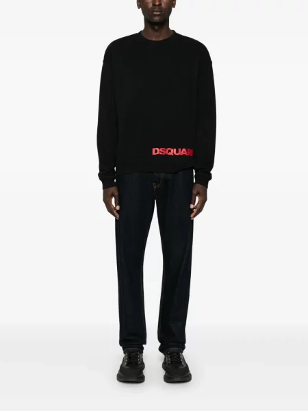 Raštuotas džemperis Dsquared2 juoda