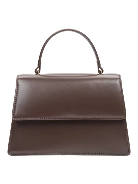 Mała listonoszka Estro skórzana brązowa