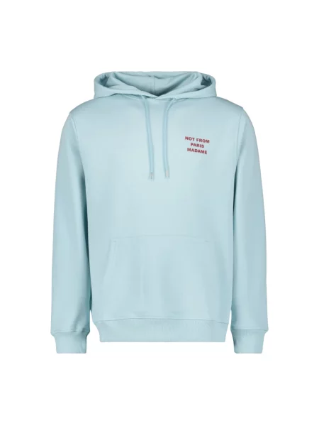 Bluza z kapturem Drole De Monsieur niebieska