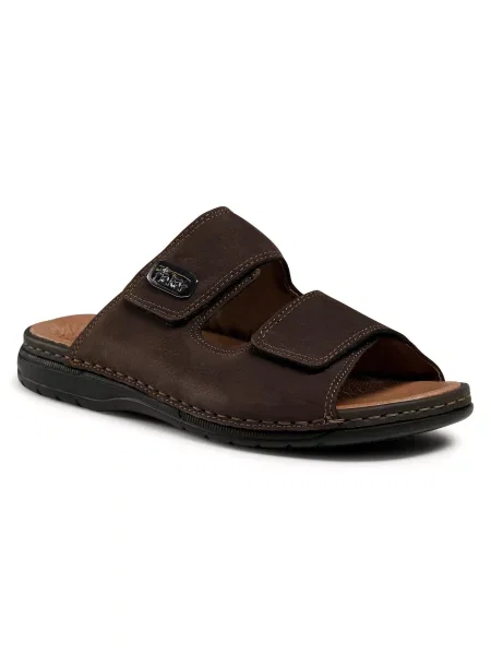 Rieker Nizki natikači temno / srebrna rjava