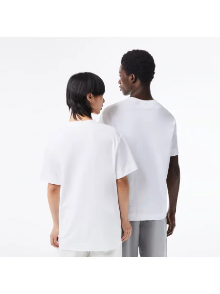 Lacoste футболка унісекс біла
