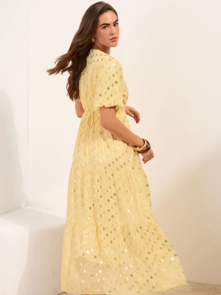 Friends Like These Rochie pastel / auriu galben