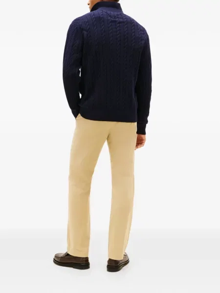 Πλεκτό polo Tommy Hilfiger μπλε
