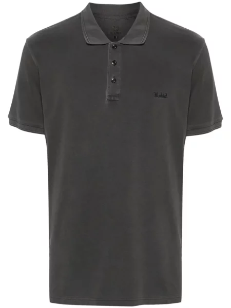 Polo Woolrich cu broderie negru