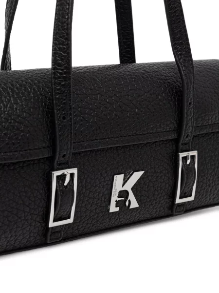 Kabelka Karl Lagerfeld Jeans s autogramem černá