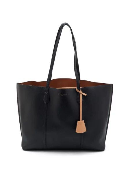Shopper kabelka Tory Burch čierna