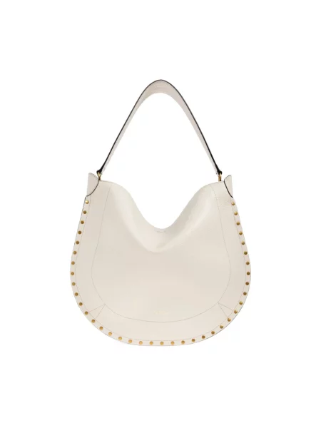 Torebka hobo Isabel Marant skórzana biała
