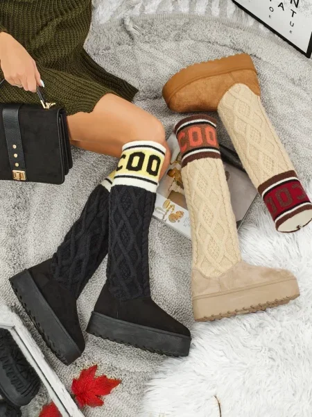 Škornji za sneg Resti črna