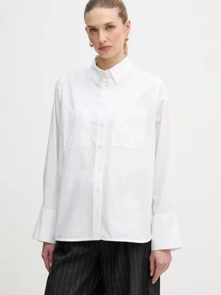 Barbour cămașă din Wren cu guler clasic relaxed alb