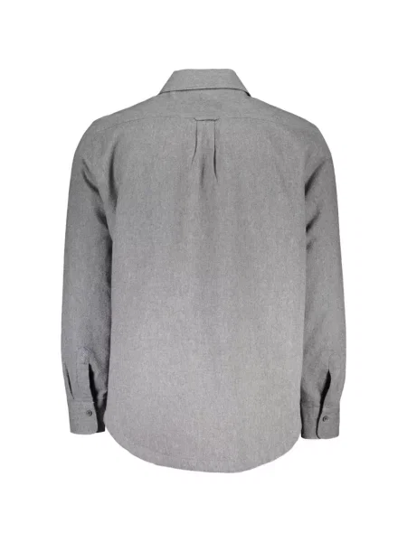 Cămașă Gant de flanelă gri