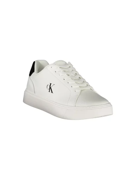 Sneakersy Calvin Klein skórzane klasyczne białe