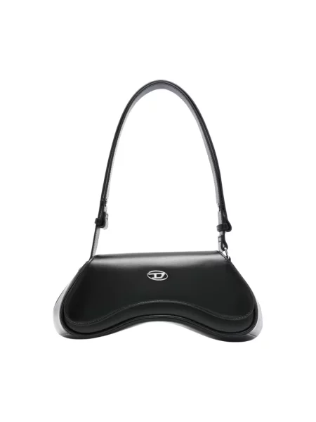 Torebka crossbody Diesel skórzana czarna