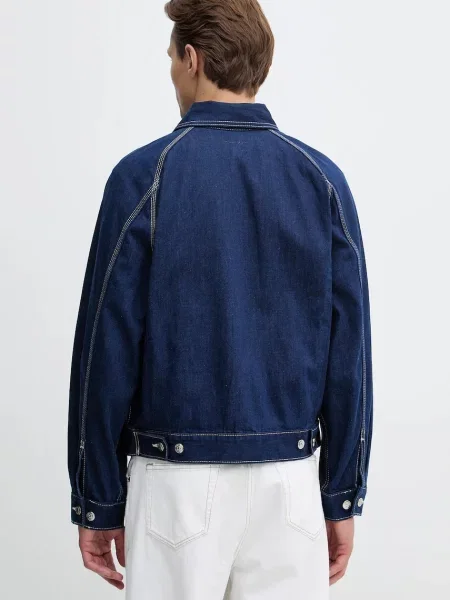 Džínová bunda Calvin Klein Jeans modrá