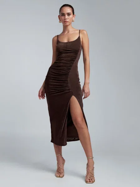 BWLDR Rochie Lani ciocolatiu