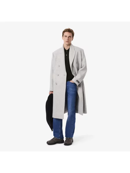 Lacoste Koszulka Polo Classic Fit Landscape Crocodile Piqué czarny
