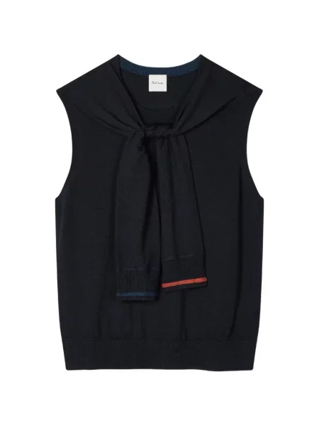 Vestă Paul Smith de lână albastru