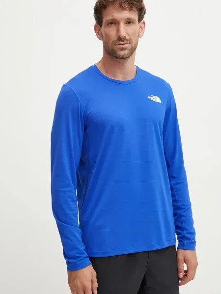 Sportovní tričko s dlouhým rukávem The North Face Lightbright modré
