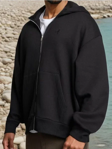 Sinsay Bluza z kapturem basic szary