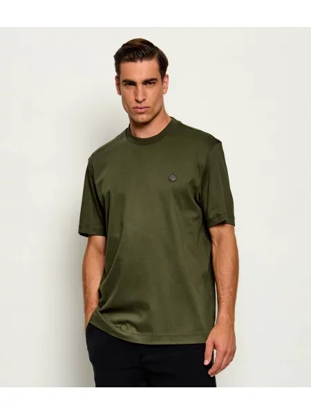 BOSS BLACK Tricou C-Taut 01 | mercerizat negru