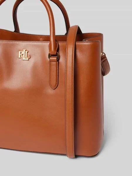 Lauren Ralph Lauren torebka skórzana brązowy