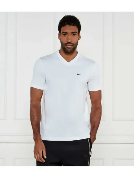 Boss Tricou Tee V alb