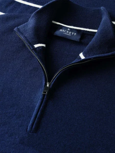 Pulover Hackett London cu dungi albastru