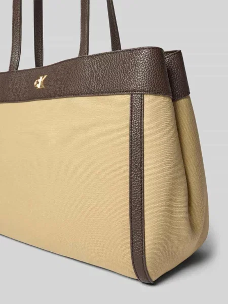 Calvin Klein Torebka Ck Canvas Medium Tote beżowy