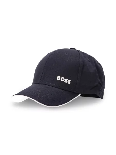 Raštuotas kepurė su snapeliu Boss mėlyna