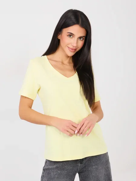 Tricou Rue Paris scurt galben