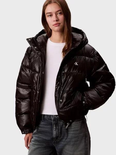 Джинсова куртка Calvin Klein Jeans чорна