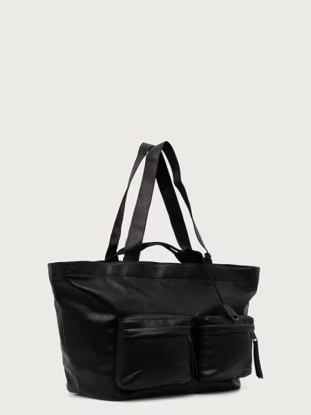 Eastpak x EGONLAB τσάντα από απομίμηση δέρματος μαύρο