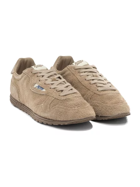 Sneakersy Autry skórzane brązowe