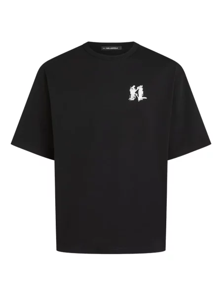 Tricou Karl Lagerfeld cu imagine negru
