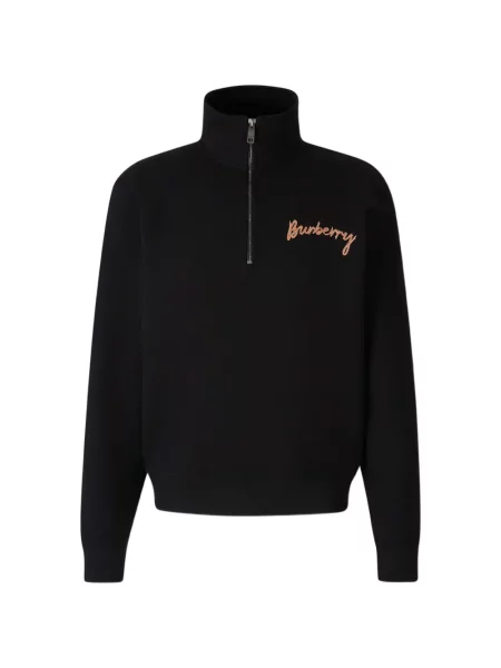 Pulover Burberry cu autograf negru