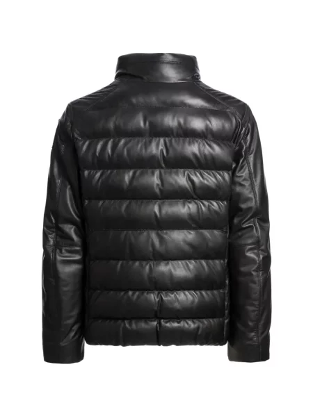 Geanta de piele Parajumpers negru