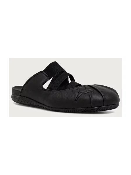 Puma klapki skórzane Speedcat Mule czarne