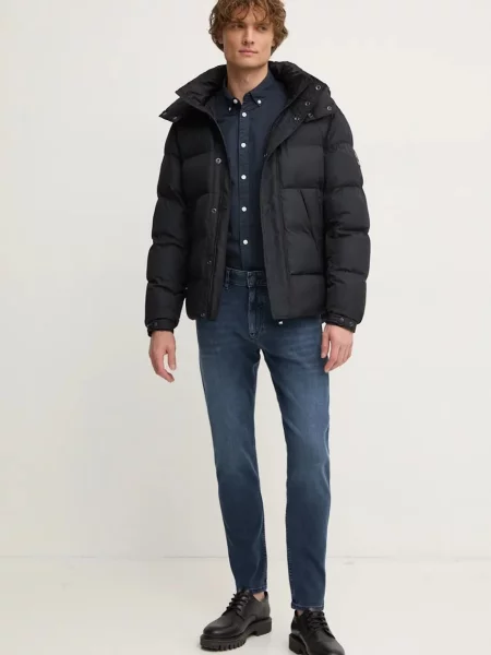 Košile Pepe Jeans MANLEY tmavomodrá regular s límečkem button-down