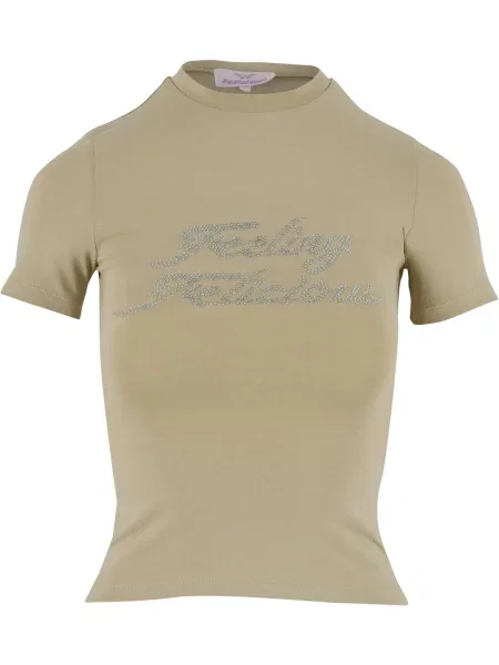 Felicious Tricou Feeling oliv argintiu