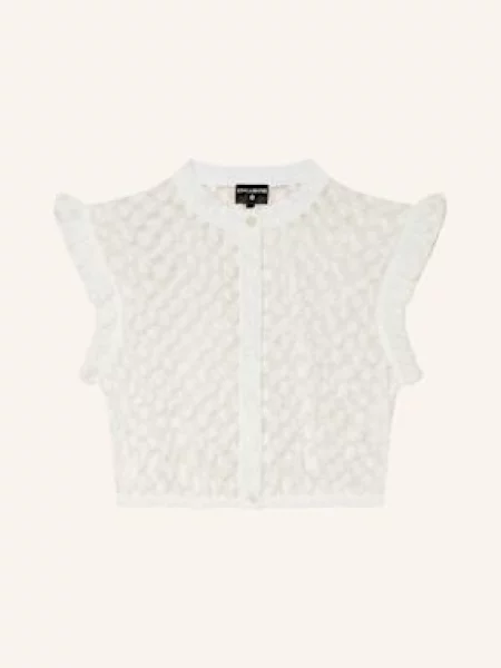 Kinga Mathe Bluzka Bawarska Emma Z Koronki weiss biała