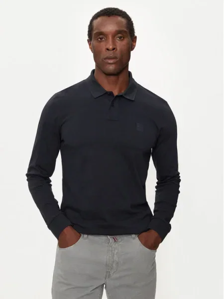 Boss Tricou polo Passerby Bleumarin Slim Fit