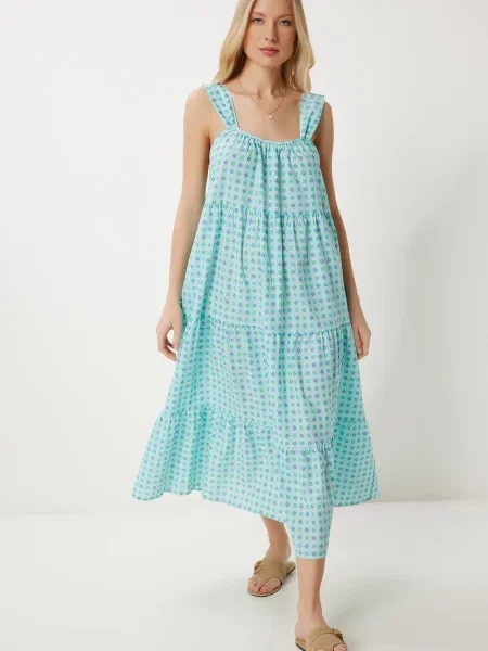 Happiness İstanbul Rochie de vară / verde mentă / verde deschis / mov liliachiu albastru
