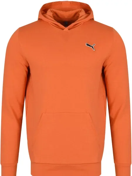 Pulover Puma s kapuco oranžna