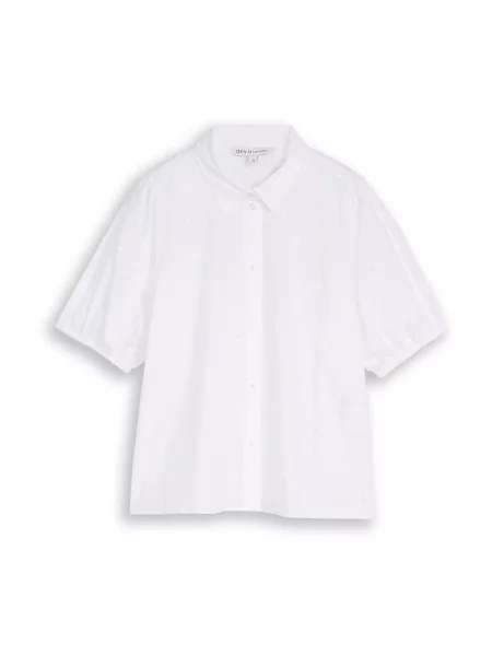 TOM TAILOR DENIM Bluză alb