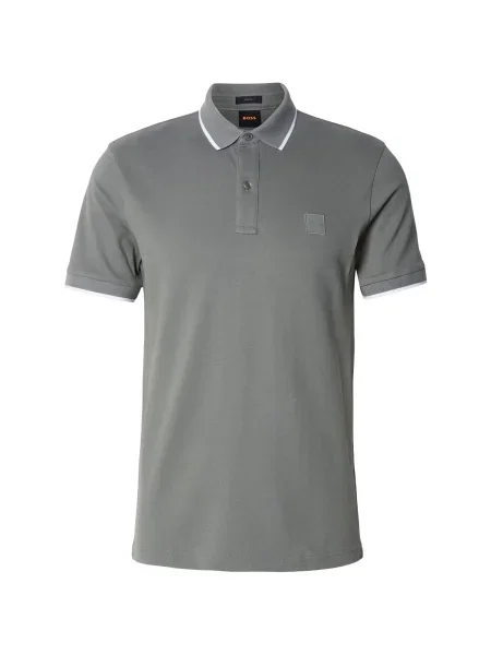 BOSS Orange polo majica z elastanom Passertip zelena