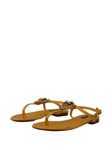 Sandale Dolce & Gabbana din piele galben