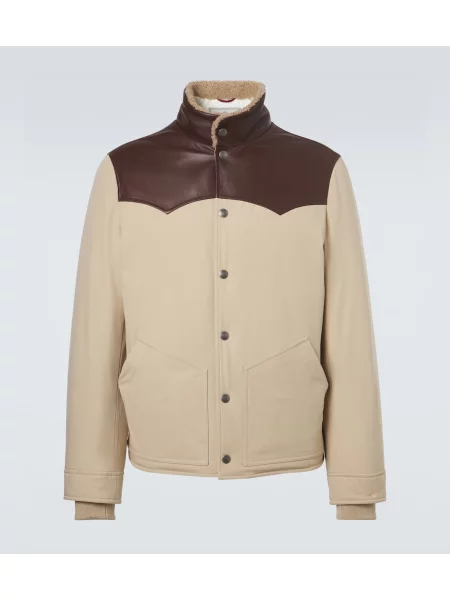 Geanta de piele Brunello Cucinelli bej