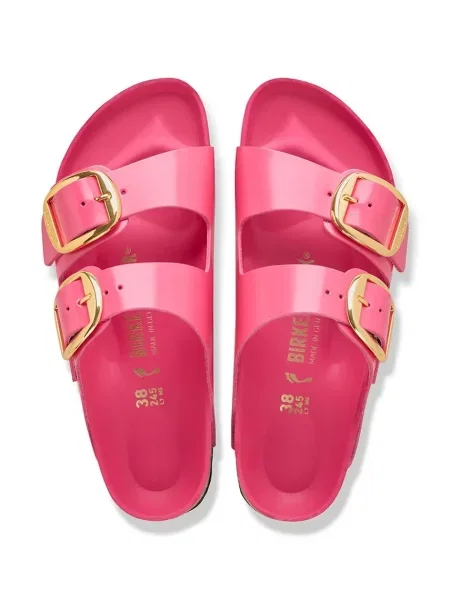 Кожаные шлепанцы Birkenstock с пряжкой