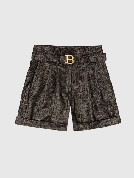 Детские шорты Balmain черные